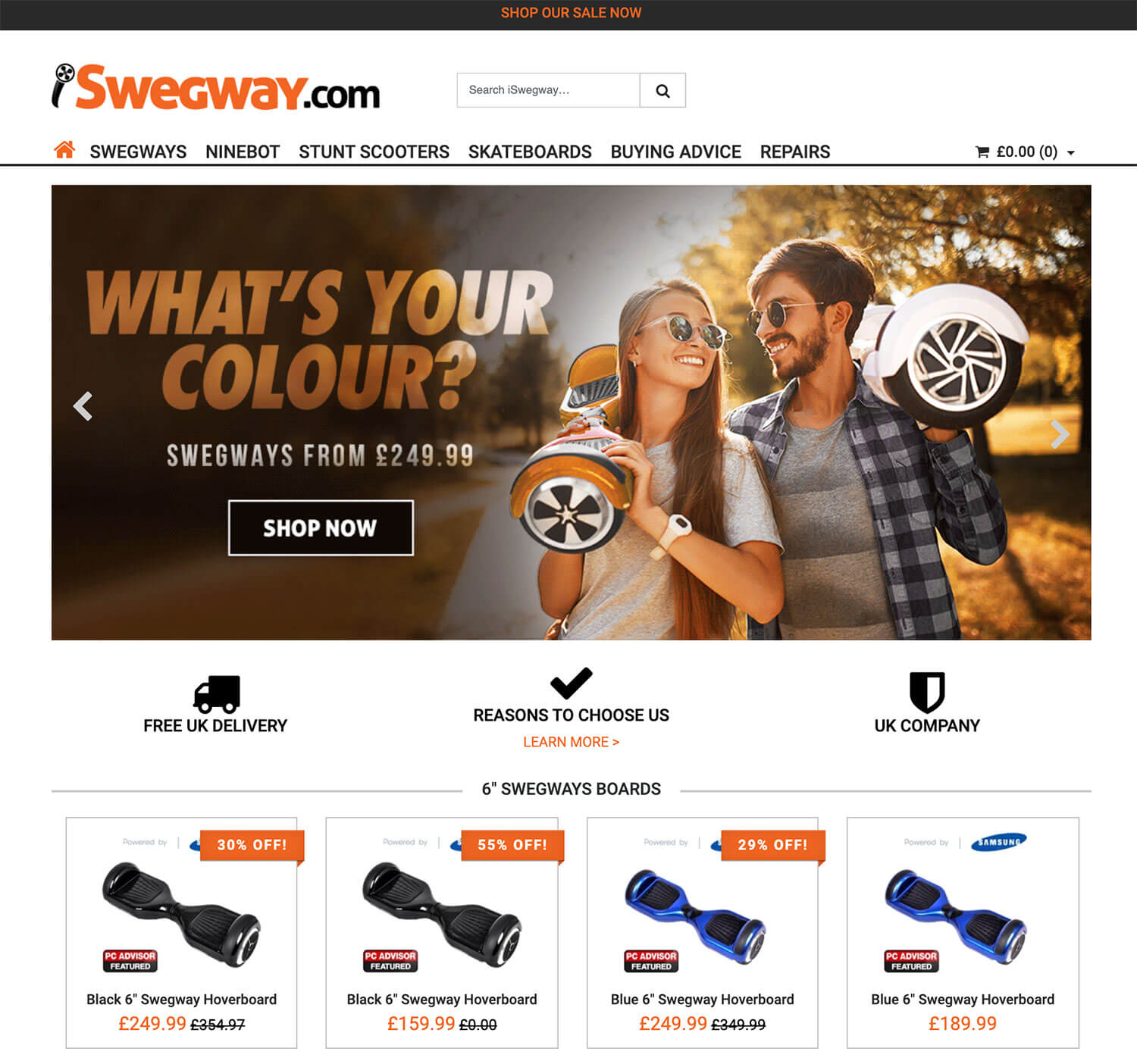 iSwegway Homepage